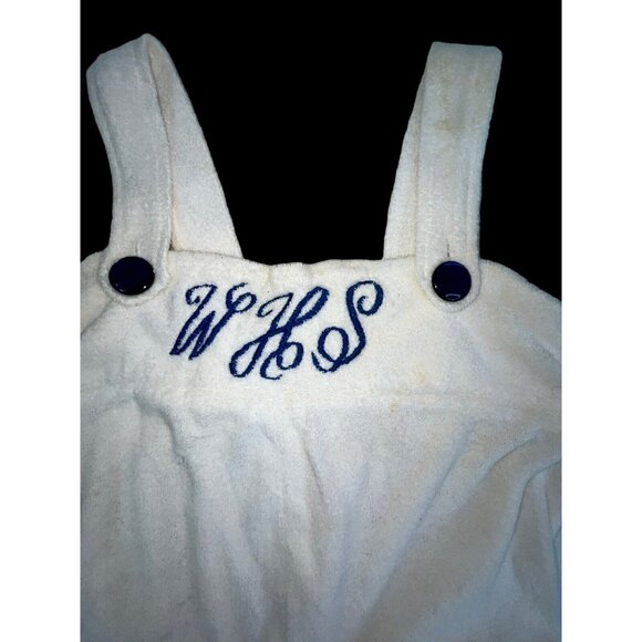 Vintage 70's Terry Cloth One Piece Romper Jumper High School Cheerleader WHS - Picture 3 of 8